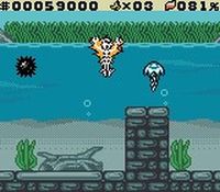 une photo d'Ã©cran de Daffy Duck - Un Tresor de Canard sur Nintendo Game Boy Color